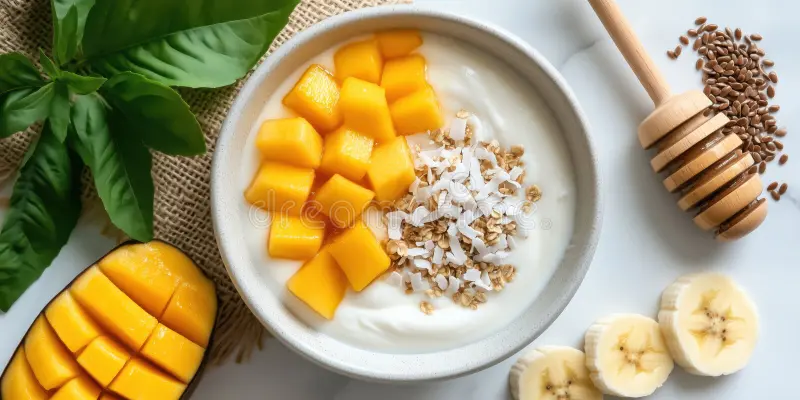 Mango Yogurt Cereal Bowl